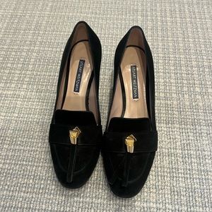 Stuart weitzman black suede heel